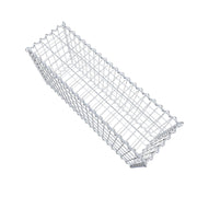 Sparset 3x Gabione 100 cm x 50 cm x 30 cm (L x H x T), Maschenweite 5 cm x 10 cm, Spirale