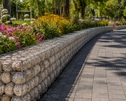 Kuvido Gabione 100 cm x 50 cm x 40 cm (L x H x T), Maschenweite 10 cm x 10 cm, Spirale
