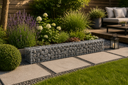 Kuvido Gabionenkorb 100 x 30 x 20 cm (L x H x T)  Verzinktes drahtgeflecht 4 mm, Maschenweite 5 x 10 cm, Spiralverbinder, für Gartengestaltung und Landschaftsbau