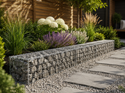 Kuvido Gabione 100 cm x 30 cm x 30 cm (L x H x T), Maschenweite 5 cm x 10 cm, Spirale