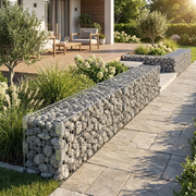 Kuvido Gabionenclips 5 x 10 cm verzinkt  Hochleistungs-Drahtgitterverbinder aus Metall, rostfreie Gabionenbefestigungsclips für Gartenmauern und Gabionenkörbe