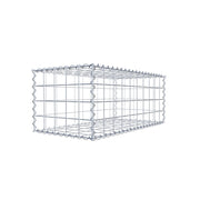 Gabione 100 cm x 40 cm x 50 cm (L x H x T), Maschenweite 10 cm x 10 cm, Spirale