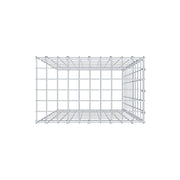 Anbaugabione Typ 4 100 cm x 50 cm x 30 cm (L x H x T), Maschenweite 5 cm x 10 cm, C-Ring