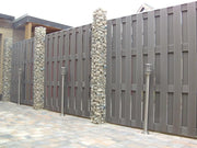 Gabionensäule eckig 22 cm x 22 cm, 200 cm Höhe, MW 5 cm x 5 cm