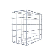 Gabione 50 cm x 50 cm x 30 cm (L x H x T), Maschenweite 10 cm x 10 cm, C-Ring
