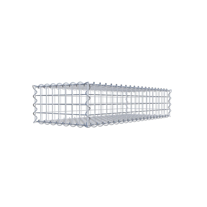 Gabione 100 cm x 20 cm x 40 cm (L x H x T), Maschenweite 5 cm x 5 cm, Spirale