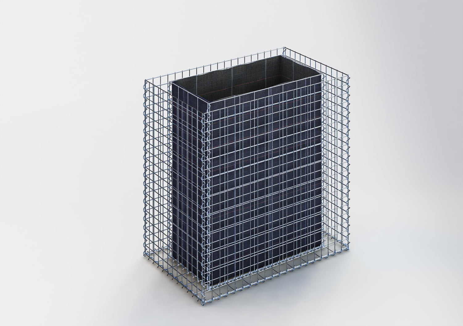 Hochbeet eckig 100 cm x 100 cm x 60 cm (L x H x T), Maschenweite 5 x 5 cm, Wandstärke 10 cm
