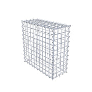 Kuvido Gabionenkorb 50 x 50 x 20 cm (L x H x T)  Verzinktes Stahldrahtgeflecht 4 mm, Maschenweite 5 x 5 cm, Spiralverbinder, für Garten- und Landschaftsgestaltung