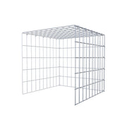 Anbaugabione Typ 4 50 cm x 50 cm x 50 cm (L x H x T), Maschenweite 5 cm x 10 cm, C-Ring