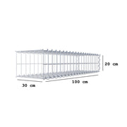 Anbaugabione Typ 2 100 cm x 20 cm x 30 cm (L x H x T), Maschenweite 5 cm x 10 cm, Spirale