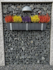 Blumenkastenhalter verzinkt im 3er Set für Gabionen MW 5 x 5