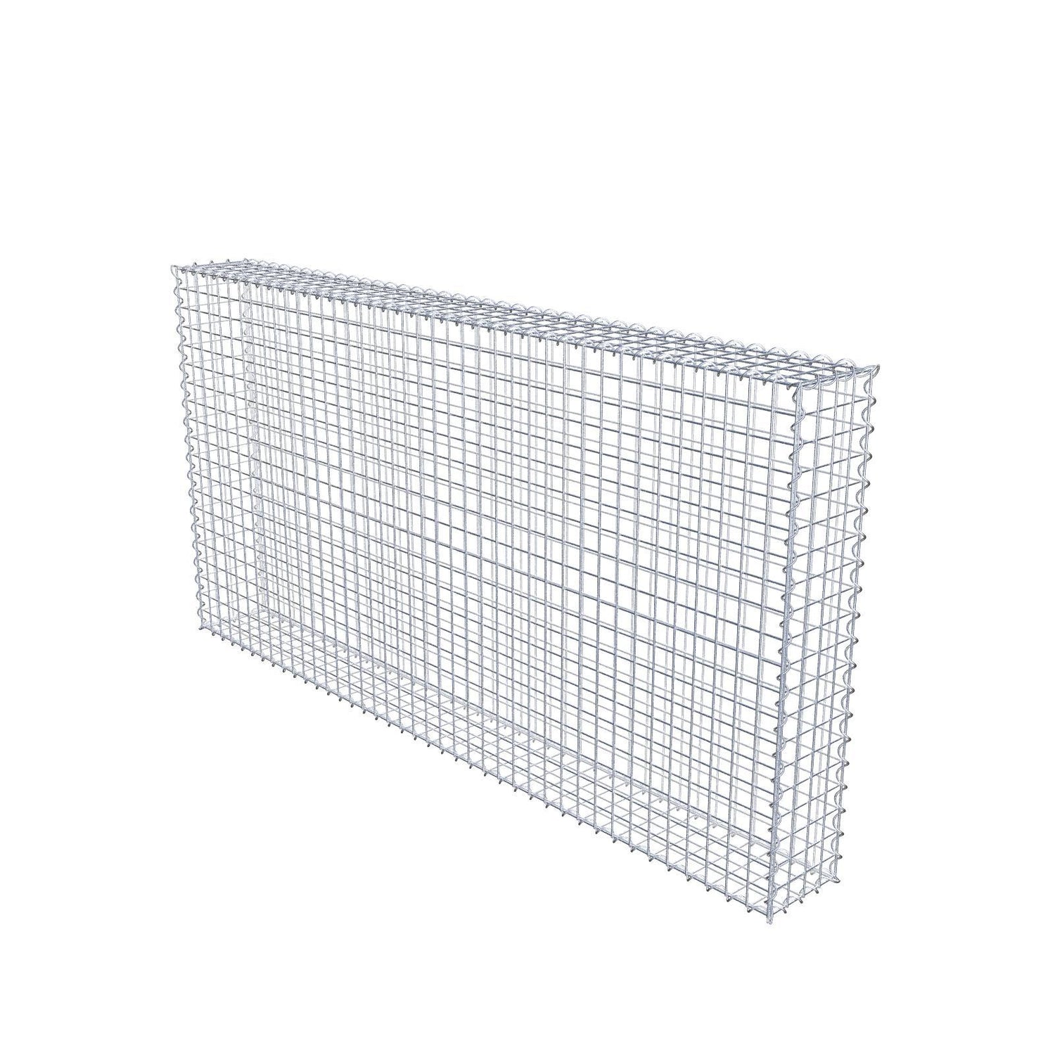 Gabione 200 cm x 100 cm x 20 cm (L x H x T), Maschenweite 5 cm x 5 cm, Spirale
