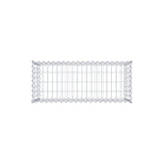 Kuvido Gabionenkorb 100 x 50 x 40 cm (L x H x T)  Verzinktes Stahldrahtgeflecht 4 mm, Maschenweite 5 x 10 cm, Spiralverbinder  Gabione für den Außenbereich, für Steine und Gartengestaltung