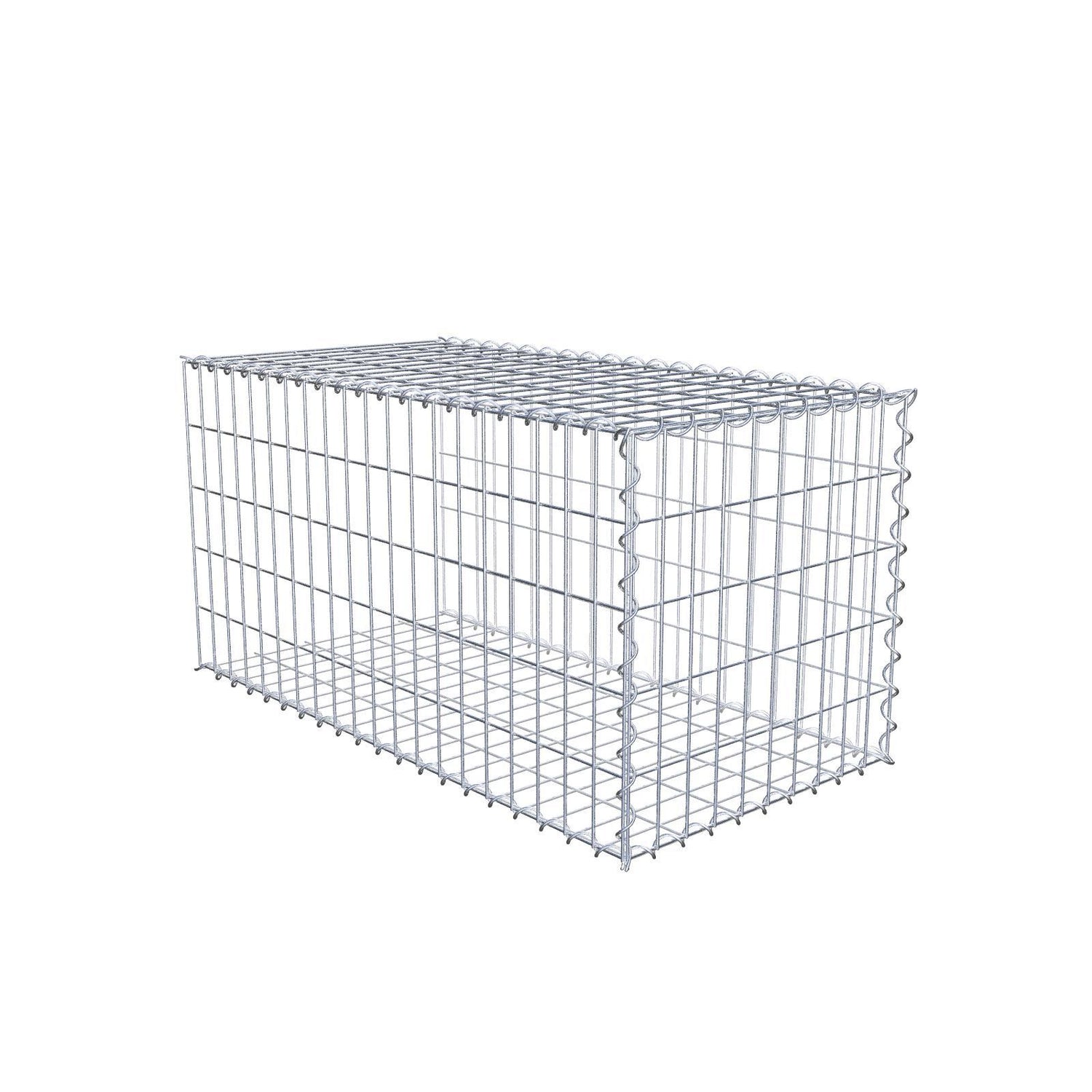 Anbaugabione Typ 2 100 cm x 50 cm x 50 cm (L x H x T), Maschenweite 5 cm x 10 cm, Spirale