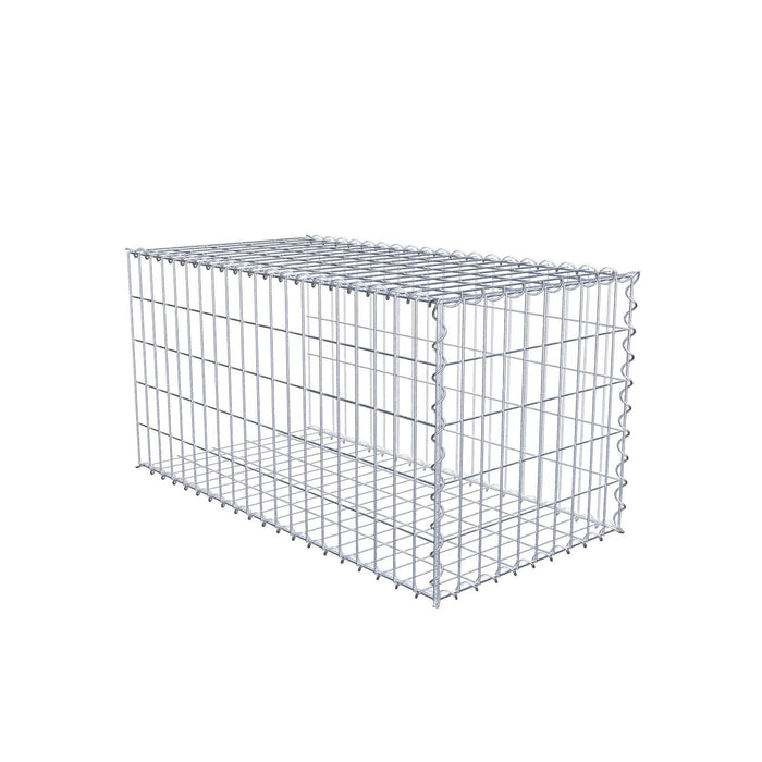 Anbaugabione Typ 2 100 cm x 50 cm x 50 cm (L x H x T), Maschenweite 5 cm x 10 cm, Spirale