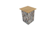 Hocker Spirale MW 5 x 5 TEAK