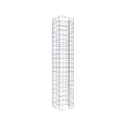 Gabionensäule eckig 37 cm x 37 cm, 200 cm Höhe, MW 5 cm x 10 cm