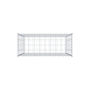 Gabione 100 cm x 100 cm x 40 cm (L x H x T), Maschenweite 10 cm x 10 cm, Spirale