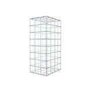 Gabione 80 cm x 40 cm x 30 cm (L x H x T), Maschenweite 10 cm x 10 cm, C-Ring