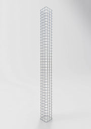 Gabionensäule eckig feuerverzinkt, 17 cm x 17 cm, 200 cm Höhe, MW 5 cm x 5 cm