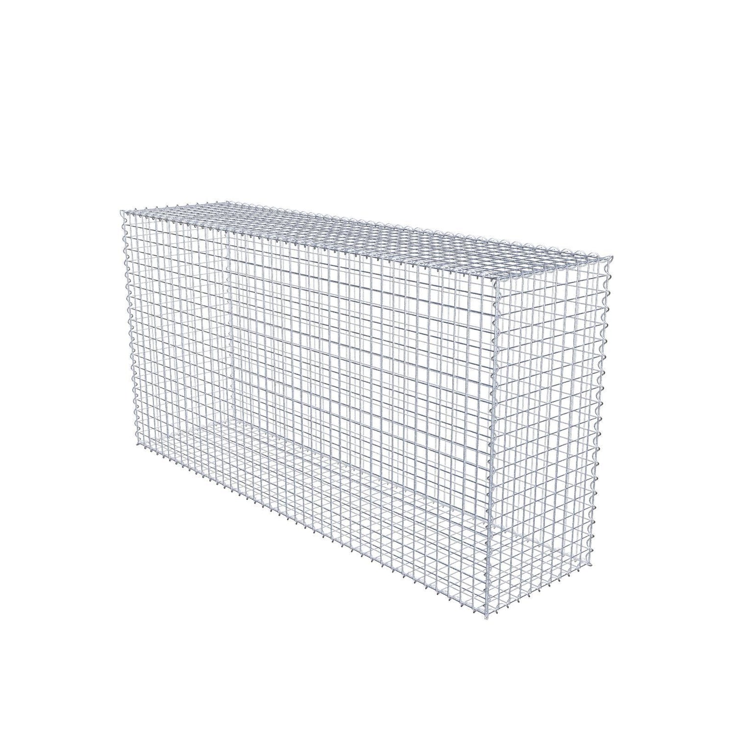 Gabione 200 cm x 100 cm x 50 cm (L x H x T), Maschenweite 5 cm x 5 cm, Spirale