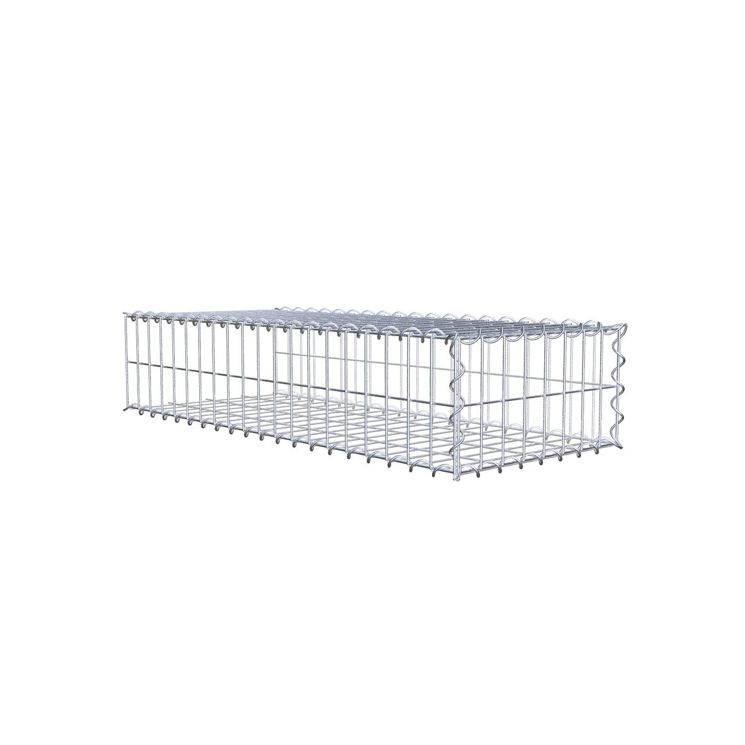 Anbaugabione Typ 2 100 cm x 20 cm x 40 cm (L x H x T), Maschenweite 5 cm x 10 cm, Spirale
