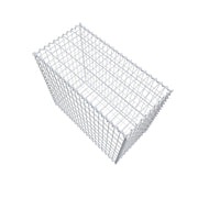Gabione 100 cm x 90 cm x 50 cm (L x H x T), Maschenweite 5 cm x 10 cm, Spirale