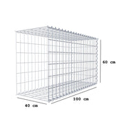 Anbaugabione Typ 2 100 cm x 60 cm x 40 cm (L x H x T), Maschenweite 5 cm x 10 cm, Spirale