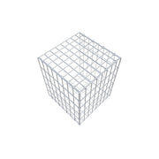 Anbaugabione Typ 2 50 cm x 40 cm x 40 cm, Maschenweite 5 cm x 10 cm, C-Ring