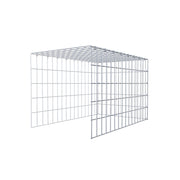 Anbaugabione Typ 4 80 cm x 50 cm x 50 cm (L x H x T), Maschenweite 5 cm x 10 cm, C-Ring