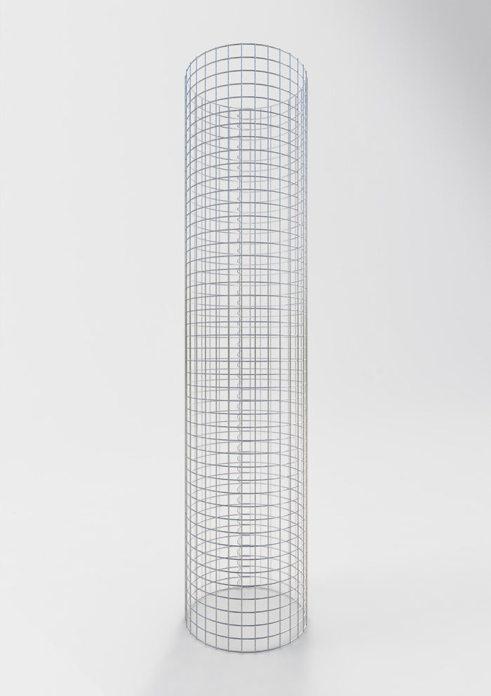 Gabionensäule rund 52 cm Durchmesser, 230 cm Höhe, Maschenweite 5 cm x 5 cm