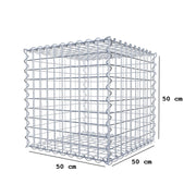 Kuvido Gabione 50 cm x 50 cm x 50 cm (L x H x T), Maschenweite 5 cm x 5 cm, Spirale