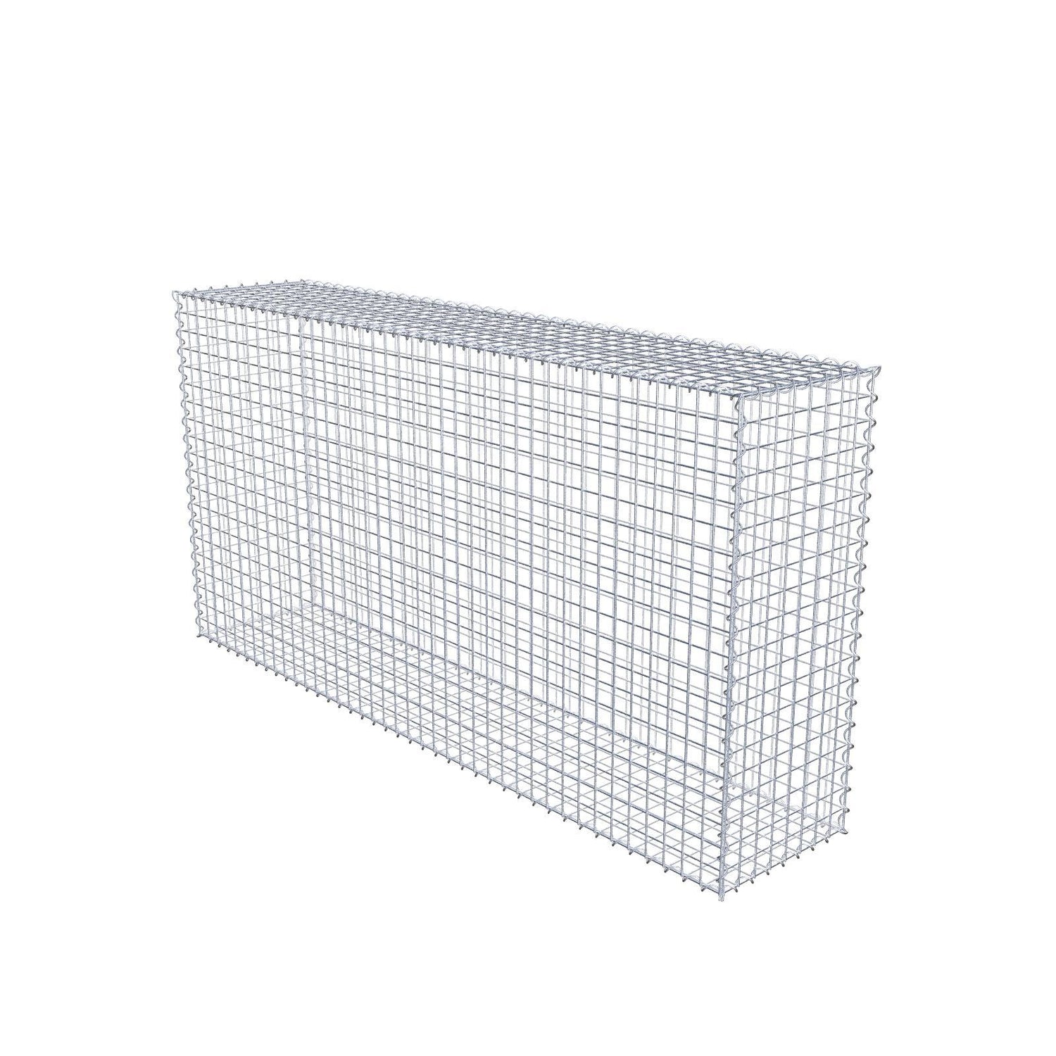 Gabione 200 cm x 100 cm x 40 cm (L x H x T), Maschenweite 5 cm x 5 cm, Spirale