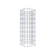 Gabionensäule eckig 27 cm x 27 cm, 80 cm Höhe, MW 5 cm x 10 cm
