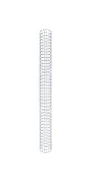 Gabionensäule rund feuerverzinkt, 27 cm Durchmesser, 200 cm Höhe, MW 5 cm x 10 cm