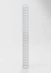 Gabionensäule rund 22 cm Durchmesser, 230 cm Höhe, Maschenweite 5 cm x 10 cm