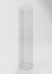 Gabionensäule eckig 37 cm x 37 cm, 200 cm Höhe, MW 5 cm x 10 cm