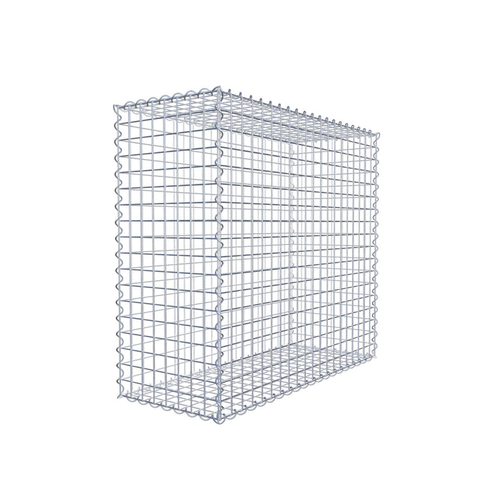 Gabione 100 cm x 90 cm x 40 cm (L x H x T), Maschenweite 5 cm x 5 cm, Spirale