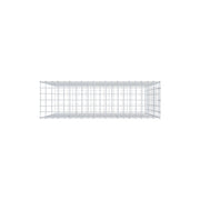Anbaugabione Typ 2 100 cm x 100 cm x 30 cm, Maschenweite 5 cm x 10 cm, C-Ring