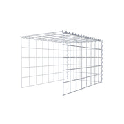 Anbaugabione Typ 4 80 cm x 50 cm x 50 cm (L x H x T), Maschenweite 10 cm x 10 cm, Spirale