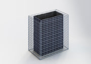 Kuvido Hochbeet eckig 100 cm x 100 cm x 60 cm (L x H x T), Maschenweite 5 x 5 cm, Wandstärke 10 cm