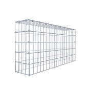 Anbaugabione Typ 3 100 cm x 50 cm x 20 cm (L x H x T), Maschenweite 5 cm x 10 cm, C-Ring