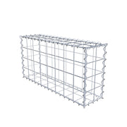 Gabione 80 cm x 40 cm x 20 cm (L x H x T), Maschenweite 10 cm x 10 cm, Spirale