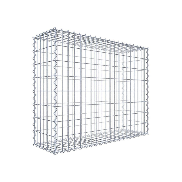 Sparset 2x Gabione 100 cm x 80 cm x 30 cm (L x H x T), Maschenweite 5 cm x 10 cm, Spirale