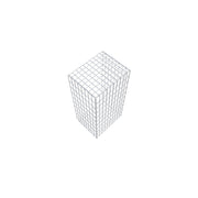 Anbaugabione Typ 2 100 cm x 40 cm x 50 cm, Maschenweite 5 cm x 10 cm, C-Ring