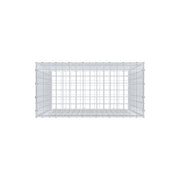 Gabione 100 cm x 80 cm x 40 cm (L x H x T), Maschenweite 5 cm x 5 cm, C-Ring