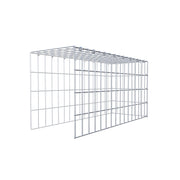 Anbaugabione Typ 4 80 cm x 40 cm x 30 cm (L x H x T), Maschenweite 5 cm x 10 cm, C-Ring