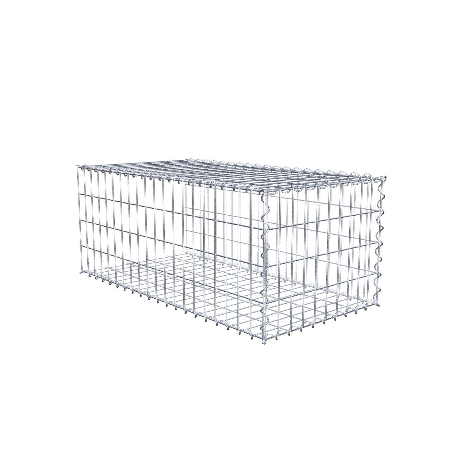 Anbaugabione Typ 2 100 cm x 40 cm x 50 cm (L x H x T), Maschenweite 5 cm x 10 cm, Spirale