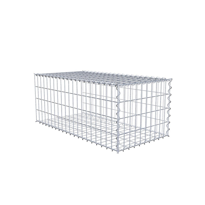 Anbaugabione Typ 2 100 cm x 40 cm x 50 cm (L x H x T), Maschenweite 5 cm x 10 cm, Spirale