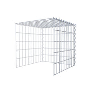 Anbaugabione Typ 4 50 cm x 50 cm x 50 cm (L x H x T), Maschenweite 5 cm x 10 cm, Spirale